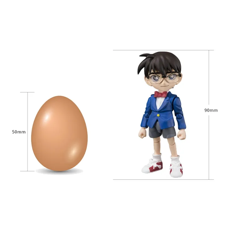 BANDAI Conan Edogawa Bandai S.H.Figures Detective Conan Case Closed, Action Figure Scale Figures-3