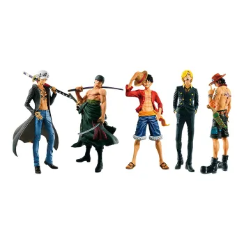 BANPRESTO Luffy & Zoro & Sanji & Law & Ace Ichiban Kuji Memory Figure Scale Figures