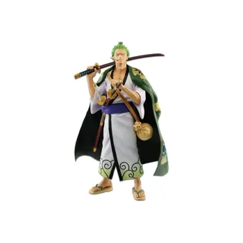 BANPRESTO Roronoa Zoro Glass Factory One Piece The Ultimate Swordsman Scale Figures Medium Size