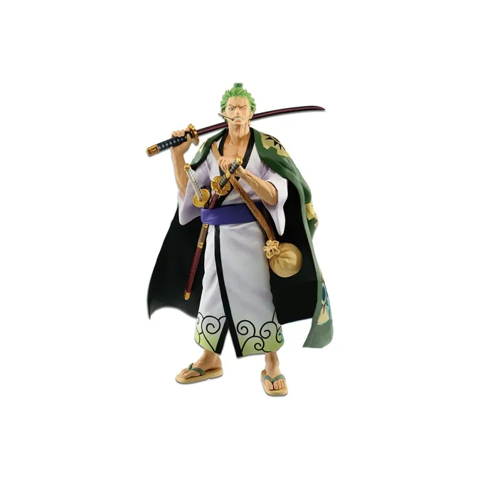BANPRESTO Roronoa Zoro Glass Factory One Piece The Ultimate Swordsman Scale Figures Medium Size-0