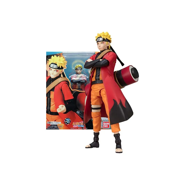BANDAI Naruto Uzumaki Bandai S.H.Figures Naruto Sage Mode Complete Version Action Figure Scale Figures 15cm-2