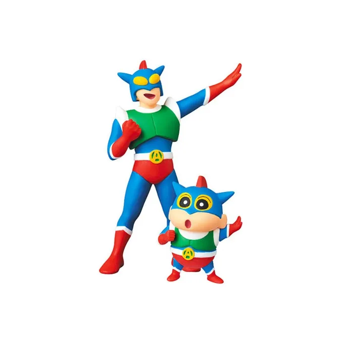 Medicom Toy Action Kamen Masked Superman Crayon Shin Chan Scale Figures-0