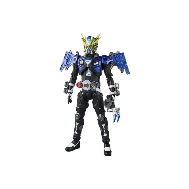 BANDAI Kamen Rider Geiz Limited SHF Kamen Rider Gaius, Revived, Savior, Strong Wind Set, Poseable Scale Figures-2