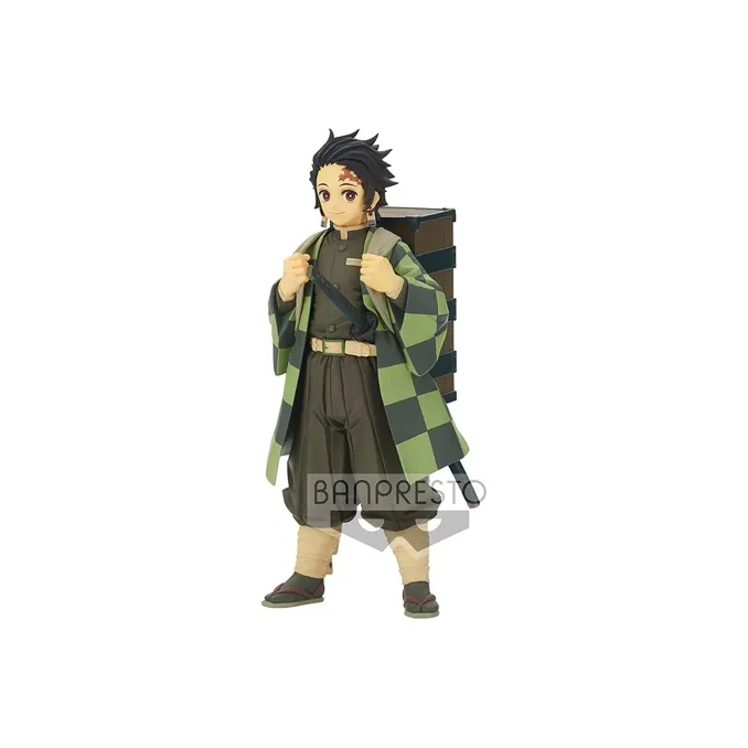 BANPRESTO Demon Slayer Tanjiro Kamado Kizuna Armor Type 19 Model A Bonus Gifts 15cm-0