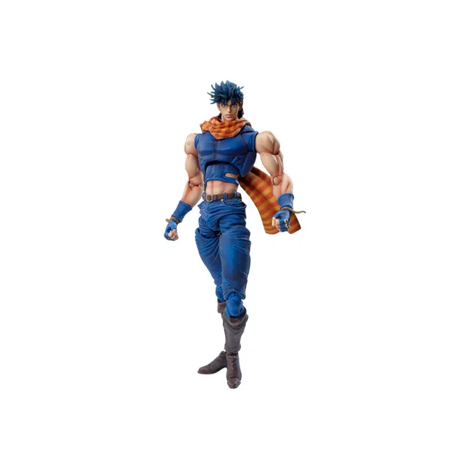 Medicos Super Action Statue Jojo'S Bizarre Adventure Part 2 Battle Tendency Joseph Joestar Chozokado Figure Blue-0