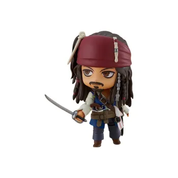 GSC Jack Sparrow Caribbean Pirate, Jack, Sparrow, Captain, With Base 10cm Chibi Figures