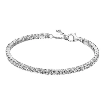 Pandora Women's Sparkling Tennis Bracelet Silver