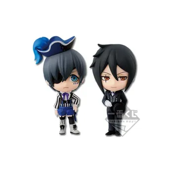 BANPRESTO Ichiban Kuji, Black Butler, The Circus Book B Reward, Sebastian And Charles Chibi Figures