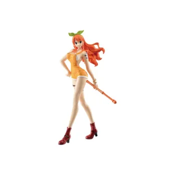 BANPRESTO Nami Glass Factory, One Piece Stampede The Wild Rumble, Theater Edition, Bonus Gift Scale Figures