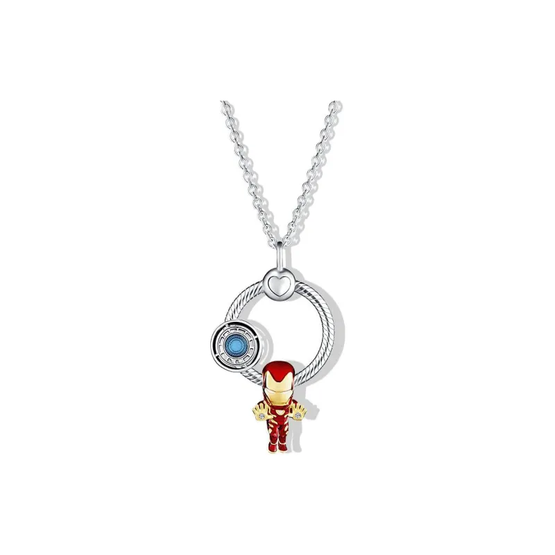 Pandora 925 Sterling Silver Necklaces Women's Multicolor-0