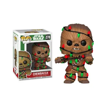 Funko POP Star Wars Holiday Edition Light Decor Chewbacca Chibi Figures