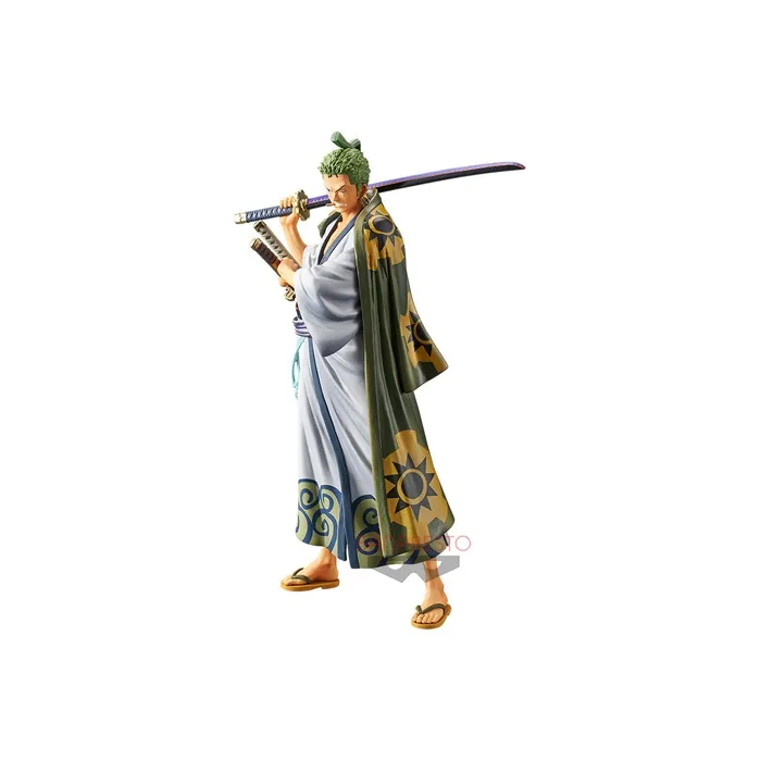 BANPRESTO Roronoa Zoro One Piece DXF Wano Country Scale Figures 17cm-1