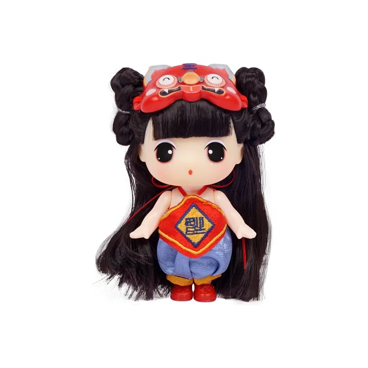 Ddung Winter Camellia New Year Doll 3 Pack Year Of The Tiger Mascot Ball Jointed Dolls 9cm-1