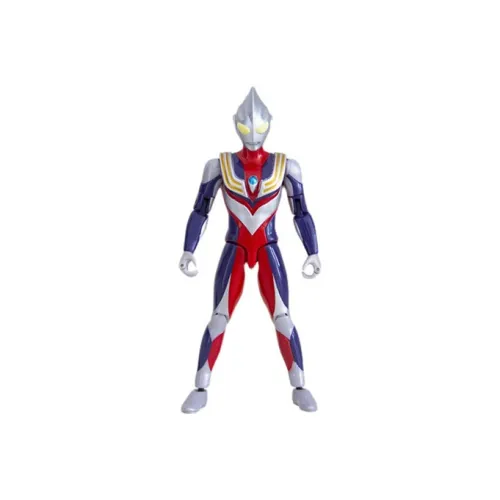 BANDAI Autobots Highly Poseable Collection Ultraman Tiga Deluxe Version Deluxe Version Scale Figures 14cm