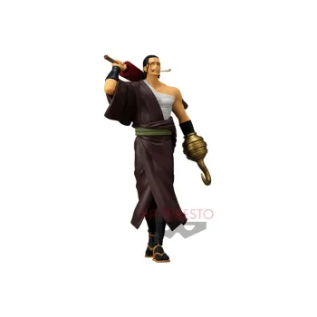 BANPRESTO Sand Krokdal Glass Factory One Piece Treasure Cruise 3 Samurai Sand Crocodile Bonus Gift 21cm Scale Figures