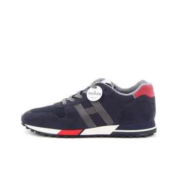 HOGAN H383 Slip-Resistant Low-Top Sports Casual Shoes Men's Blue