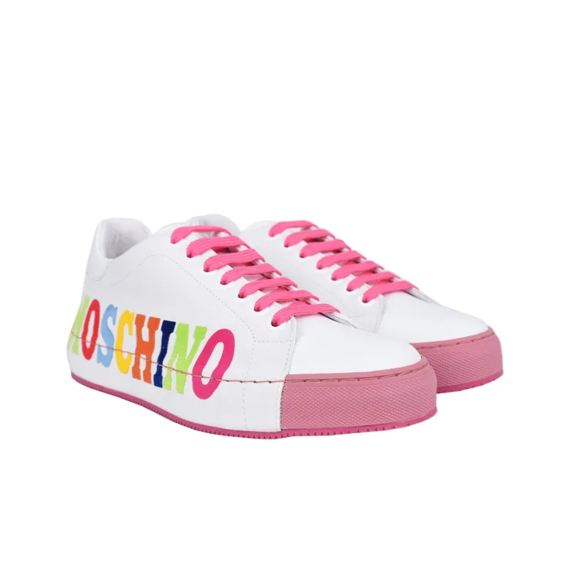 MOSCHINO Logo Low-Top Multicolor Women's-2