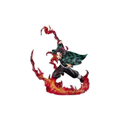 BANDAI Figuarts Zero Demon Slayer Tanjiro Kamado Total Concentration Breathing Figure Red