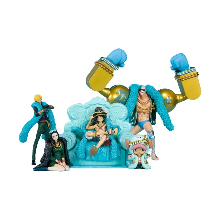 BANDAI One Piece Character Bandai Tamashii Box One Piece Straw Hat Crew 9 Person Set Vol.1 Egg Full Box Scale Figures-0