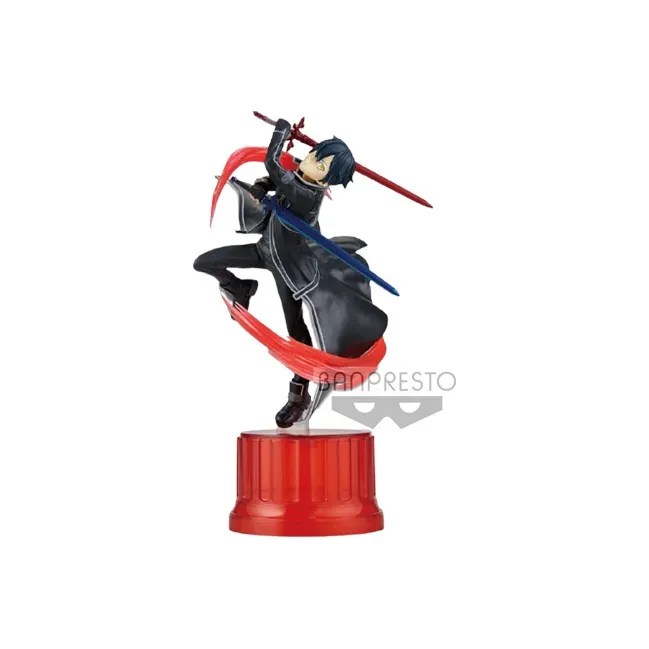 BANPRESTO Sword Art Online Integral Factor Espresto Est Extra Motions Kirito Alicization Version Figure Black/Red-1
