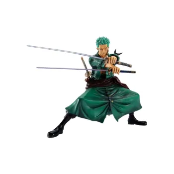 BANPRESTO Roronoa Zoro Glass Factory One Piece One Piece Roronoa Zoro Bonus Gift 13cm Scale Figures
