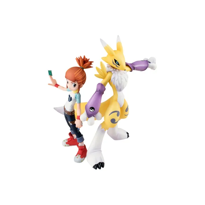 MegaHouse Digimon Anime Characters Gem Digimon 3 Yōko Beast+Muto Rui Scale Figures-0