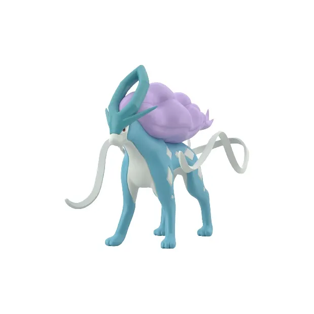 BANDAI Pokémon Character Collection Pokémon Scale World City Area Raijin Entei Water King Scale Figures-3