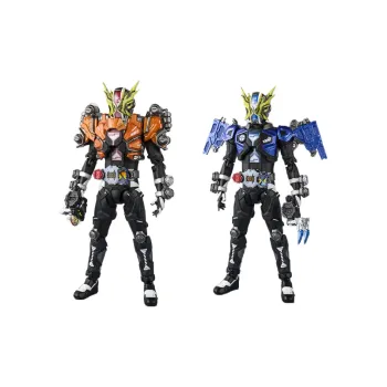 BANDAI Kamen Rider Geiz Limited SHF Kamen Rider Gaius Revived Savior Strong Wind Set Poseable Scale Figures