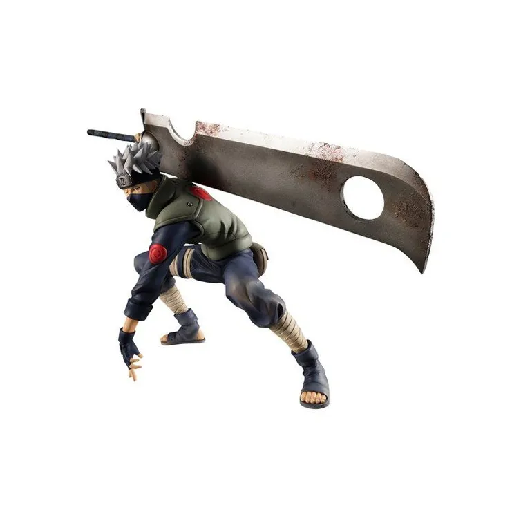 MegaHouse Kakashi Hatake Gem Naruto Tachi Sai Kakashi Great Ninja War Scale Figures-1