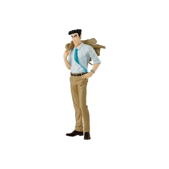 BANPRESTO Hiroshi Nohara Glasses Factory Crayon Shin Chan Character Designer Photographer Bonus Gift 20cm Scale Figures-0