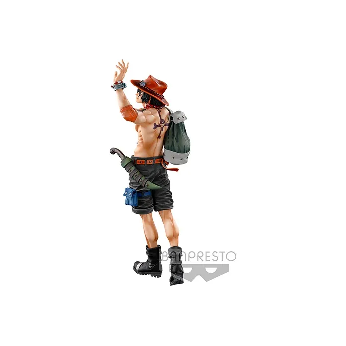 BANPRESTO Portgas D. Ace Glass Factory One Piece The Great Summit Of Shapes King 3 SMSP One Piece Scale Figures 30cm-1