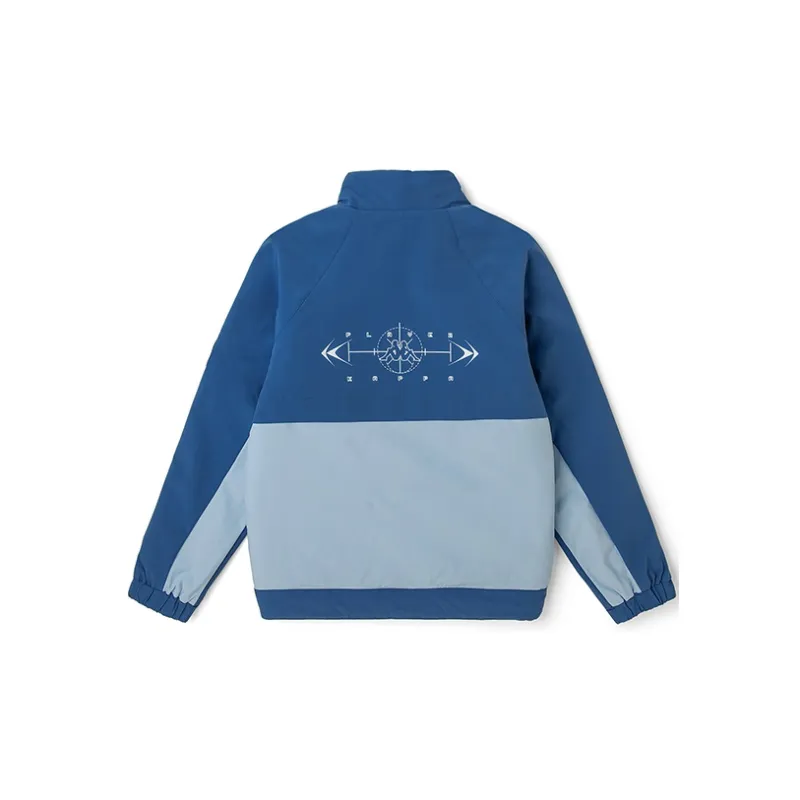 Kappa Letter Colorblock Hooded Puffer Jacket Unisex-7