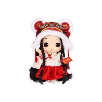 Ddung Winter Camellia New Year Doll Year Of The Tiger Mascot Ball Jointed Dolls 18cm
