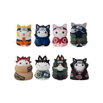 MegaHouse Naruto Character Naruto The Joyful Fire Shadow Cat Of The Leaf Village 8 Piece Set Scale Figures