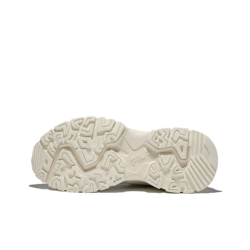 FILA Fire Cracker Cushioning, Slip Resistant, And Abrasion Resistant Low Top Casual Shoes Unisex Ecru-4