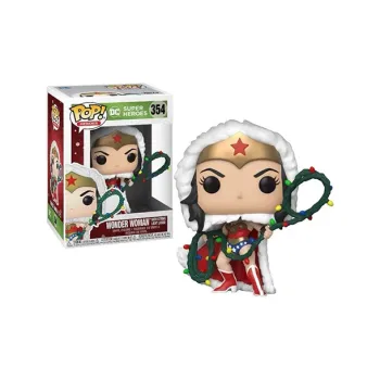 Funko Pop! Heroes Dc Super Heroes Wonder Woman With String Light Lasso Holiday Figure #354
