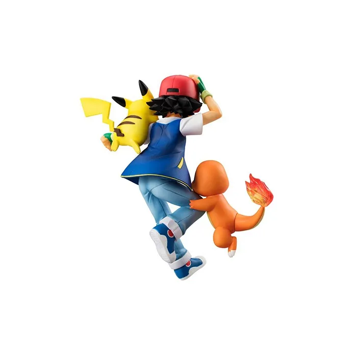 MegaHouse Pokémon Characters Charmander Pikachu G.E.M. Collection Pokémon Satoshi Charmander Scale Figures-4