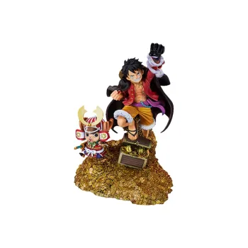 BANDAI Tony Chopper Figuarts Zero FZ One Piece The Great Pirate Scenery Luffy & Chopper Scale Figures 19cm