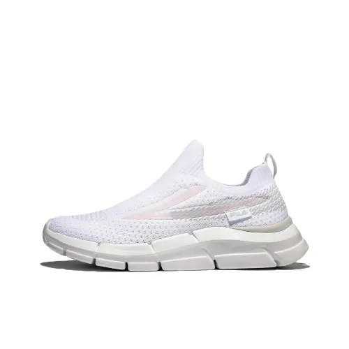 FILA RGB Peer 2.0 Low Top Running Shoes Men's White Pink Korean Style