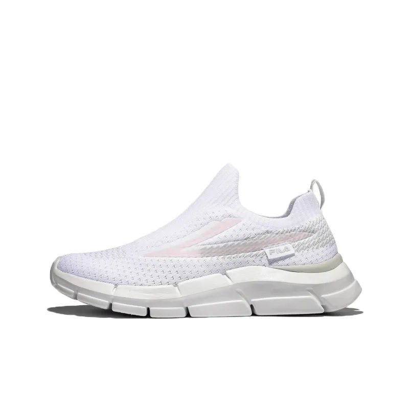 FILA RGB Peer 2.0 Low Top Running Shoes Men's White Pink Korean Style-0