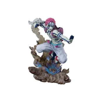 BANDAI Akaza Figuartszero Demon Slayer  Kimetsu No Yaiba Upper Moon Three With Base 18cm Scale Figures