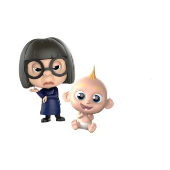 Hot Toys Cosb482 Incredibles 2 Ba Xiaojie And Mrs. Yi Chibi Figures 8cm/9cm