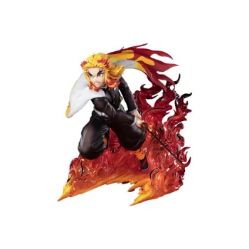BANDAI Kyojuro Rengoku Figuartszero Demon Slayer Kimetsu No Yaiba, Rengoku Kyojin Scale Figures 15cm