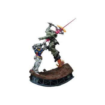 BANDAI First Gundam RX 78 BNFDX RX 78 Original Gundam Vs Zaku 2 Battle Scenario Scale Figures