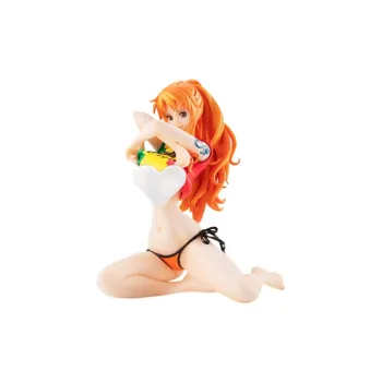 MegaHouse Nami Pop Limited Edition One Piece Ver.bb_rasta Color Scale Figures 13cm