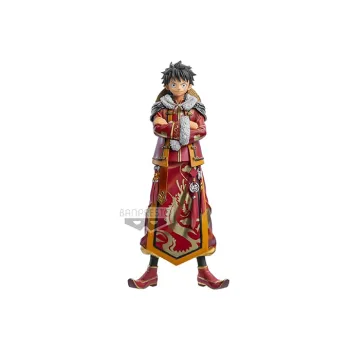 BANPRESTO Monkey D. Luffy Overseas Limited Dxf One Piece Luffy Chinoiserie Bonus Gifts 16cm