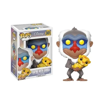 Funko Pop! Disney The Lion King Rafiki With Simba Flocked Entertainment Earth Exclusive Figure #301-0