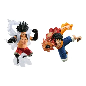 BANPRESTO Monkey D. Luffy Glass Factory One Piece Fire Cannon & 4th Gear Snake Man Bonus Gift Scale Figures