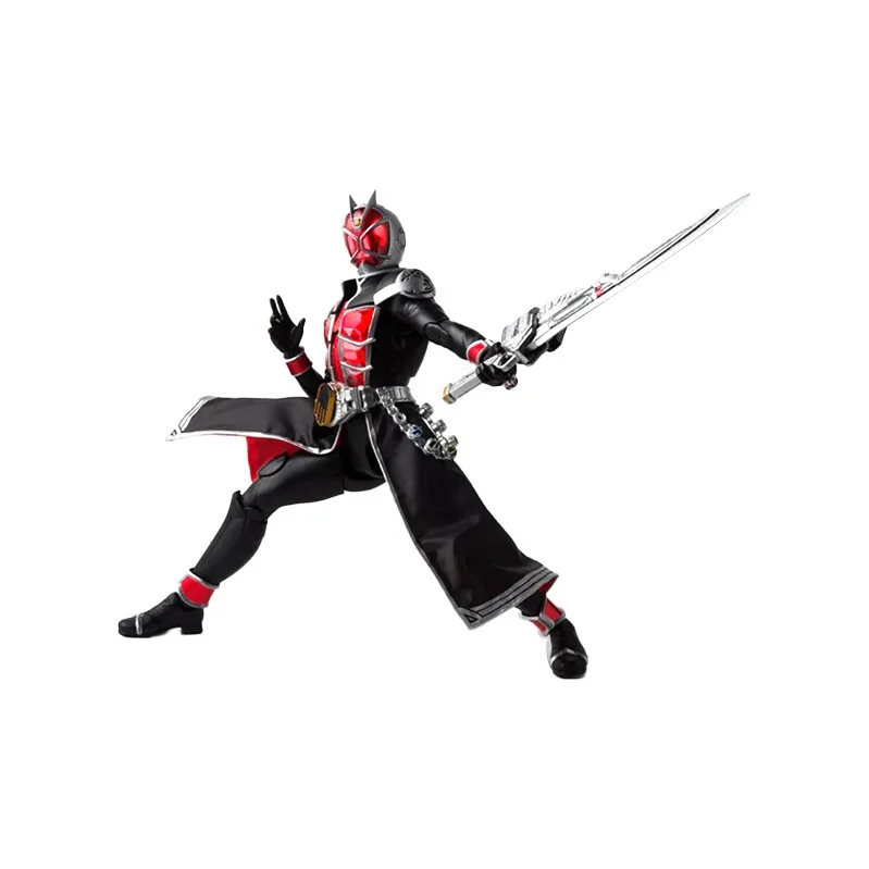 BANDAI Kamen Rider Wizard Bandai SHF True Sculpture Kamen Rider Wizard Flame Shape Master Of Magic Scale Figures-1