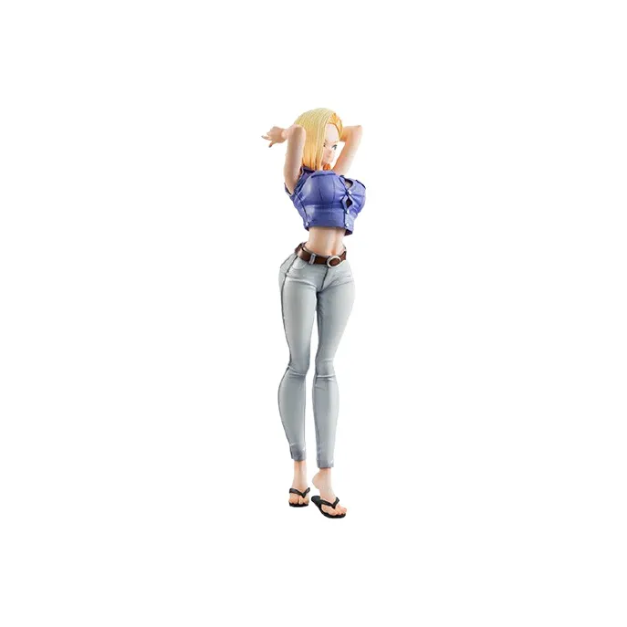 MegaHouse Android 18 Dragon Ball Z Android 18 Artificial Human Size 18 Ver. Iii Action Figure 21cm Scale Figures-4